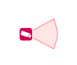 Fixed field of view (direction: 90°, angle: 15°, height: 5m)